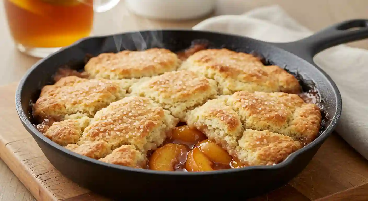 Southern peach cobbler