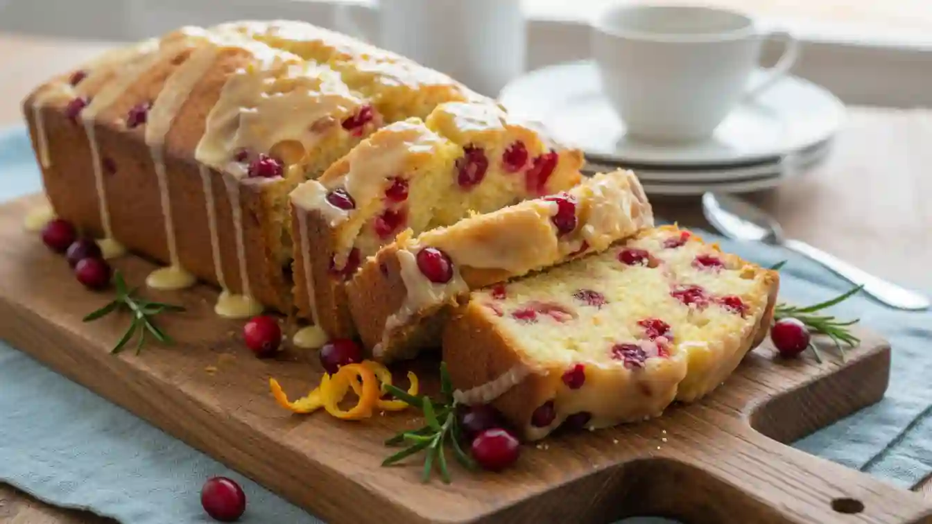 Cranberry Orange Bread - Moist and flavorful loaf with juicy cranberries, perfect for a delightful treat.