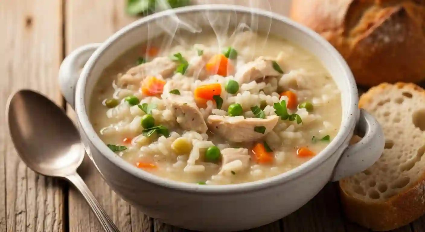 Creamy Chicken Rice Soup Recipe