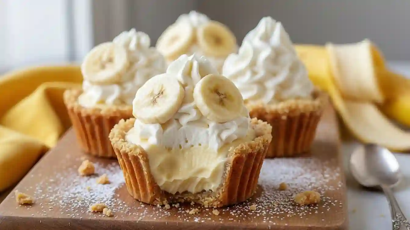 no-bake Mini Banana Cream Pie
