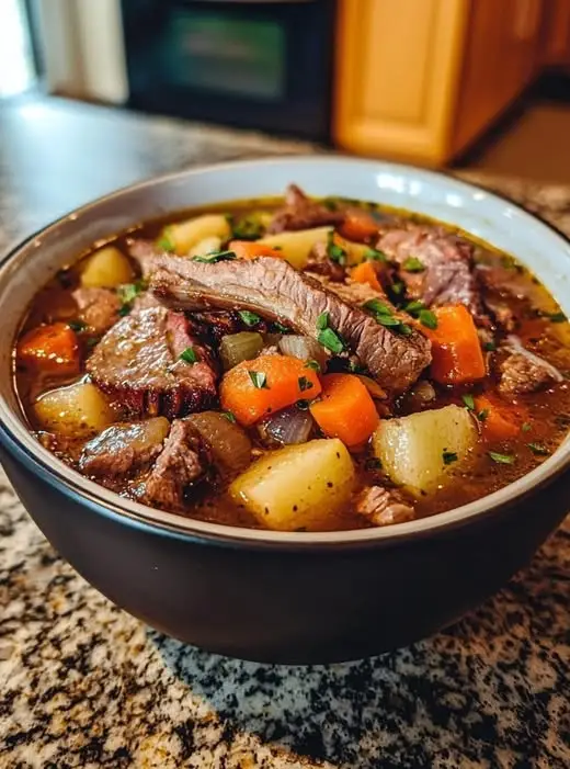 Apple Carrot Beef Rib Soup