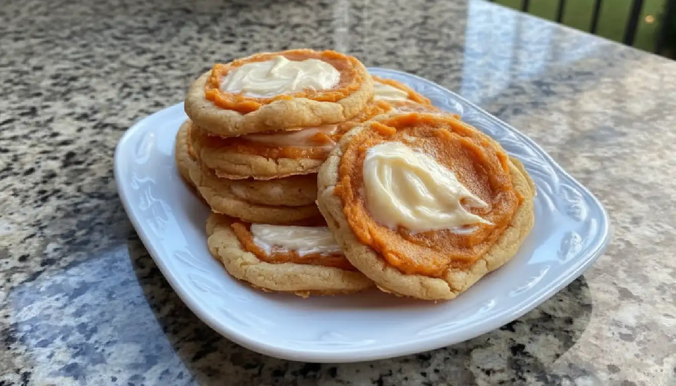 Sweet Potato Pie Cheesecake Cookies recipe
