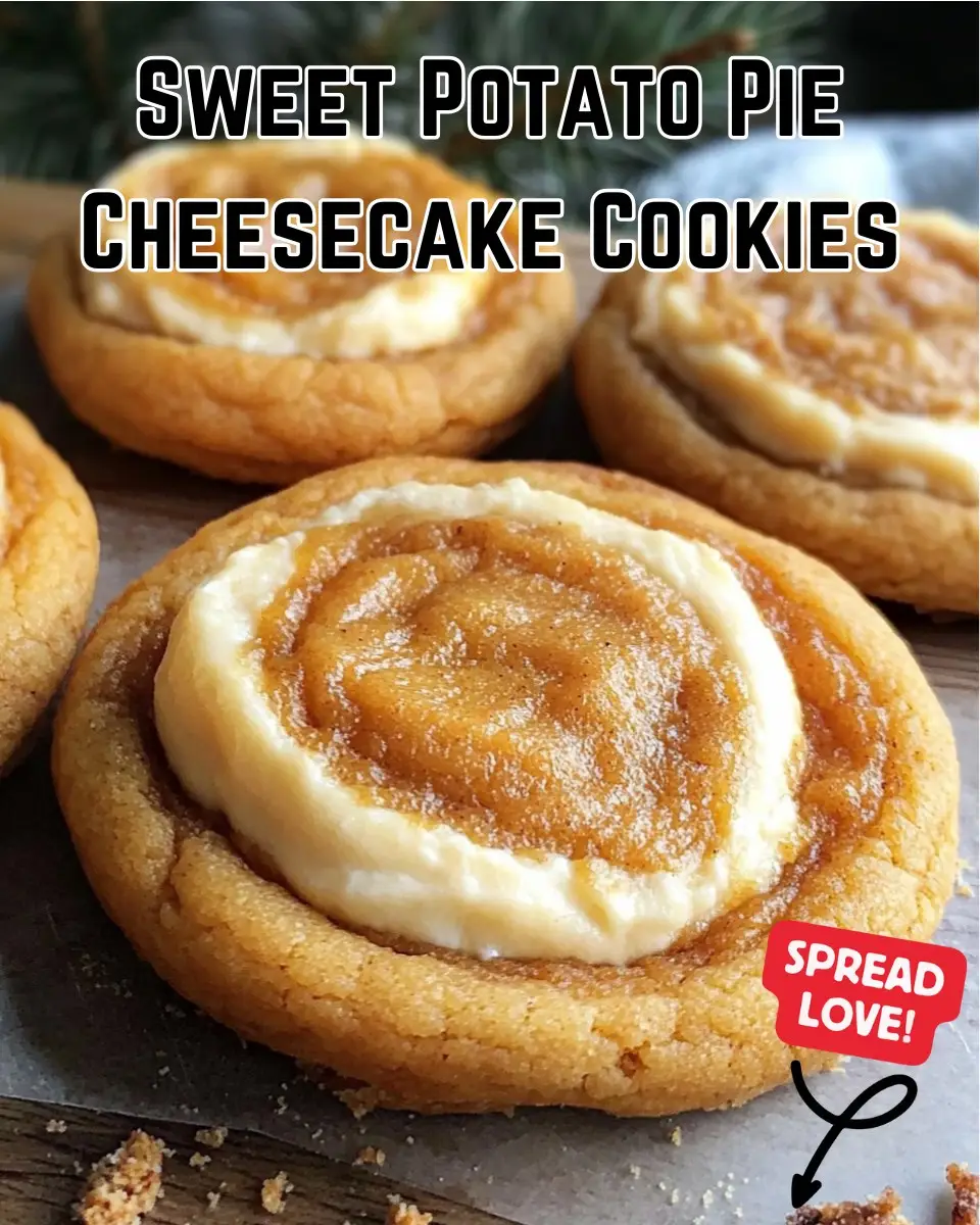 Sweet Potato Pie Cheesecake Cookies