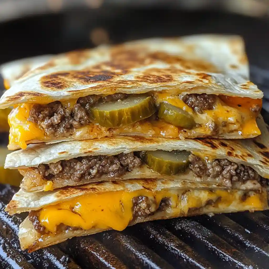 Blackstone Cheeseburger Quesadilla Recipe