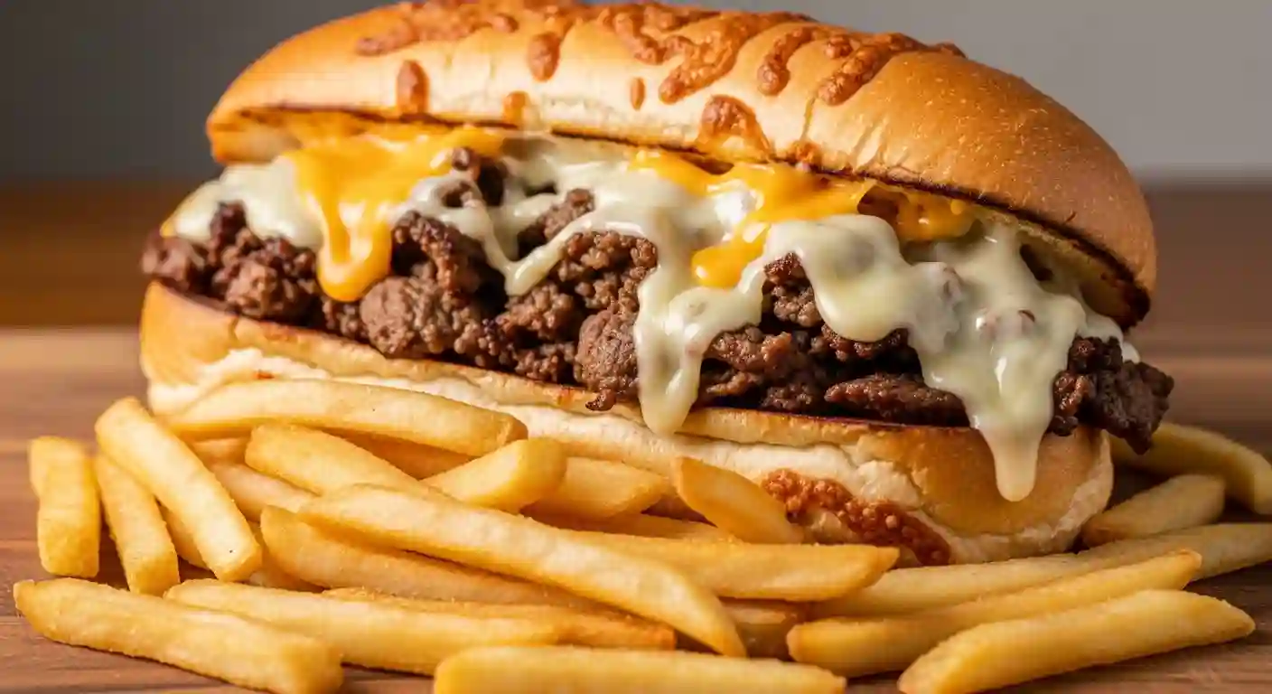 Cheesesteak Hoagie with Crispy Fries