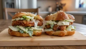Chicken Caesar Croissant Sandwich Recipe