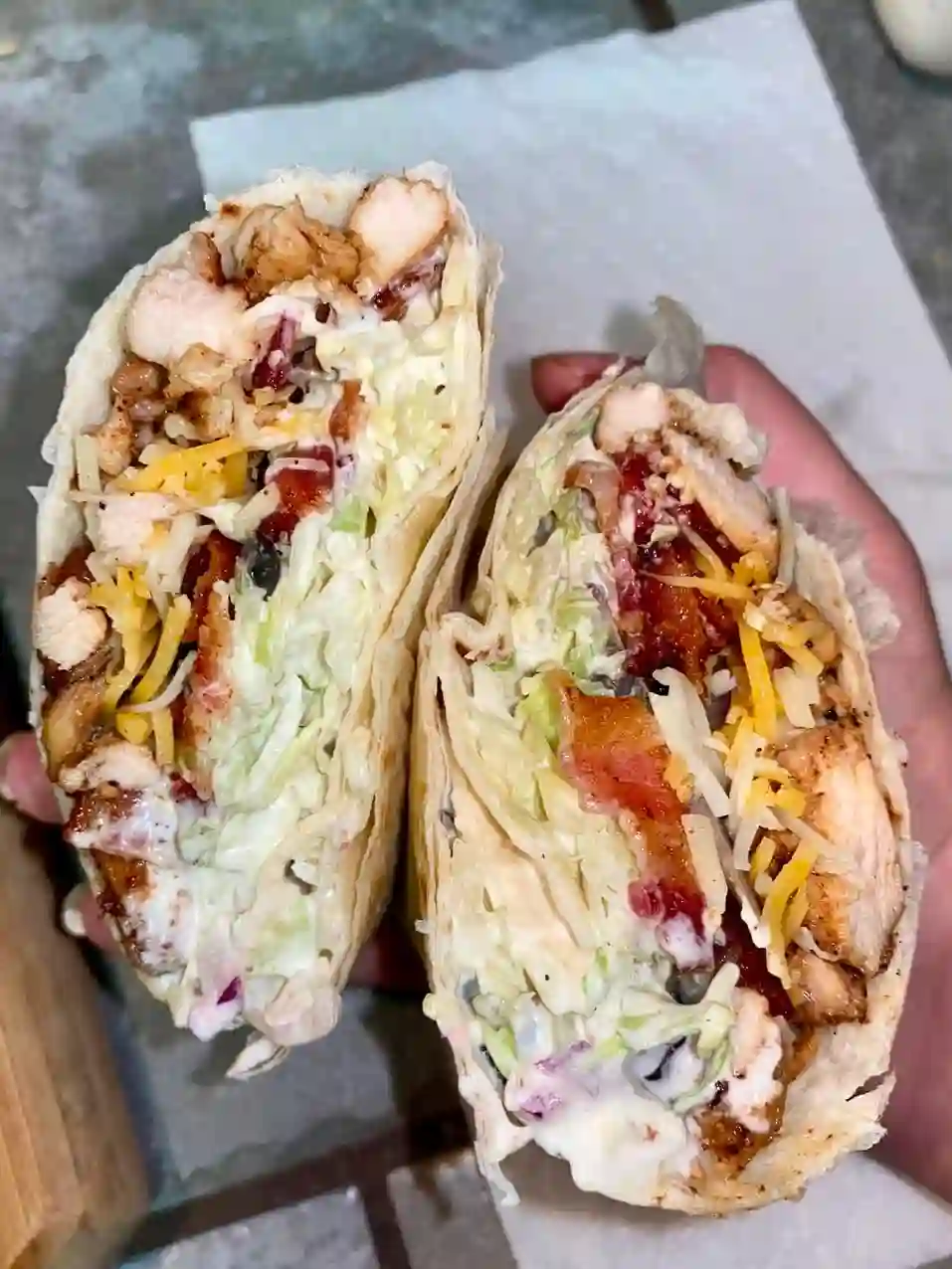 Chicken bacon ranch wrap