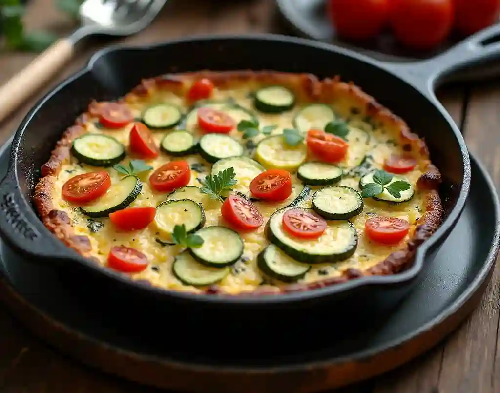 Zucchini and Tomato Frittata recipe