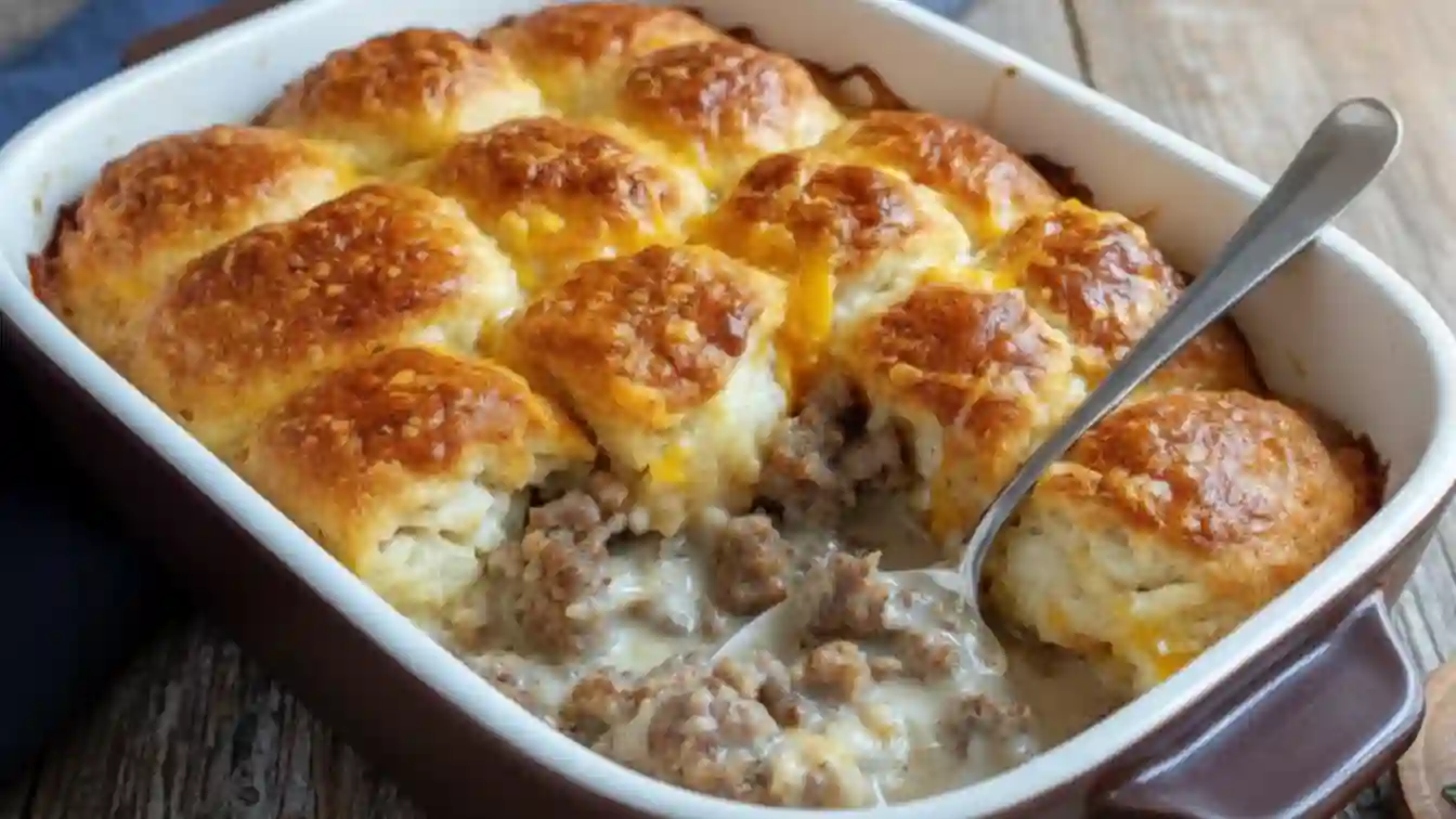 Biscuit and Gravy Casserole