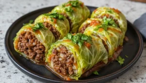 Cabbage Rolls with Ground Beef