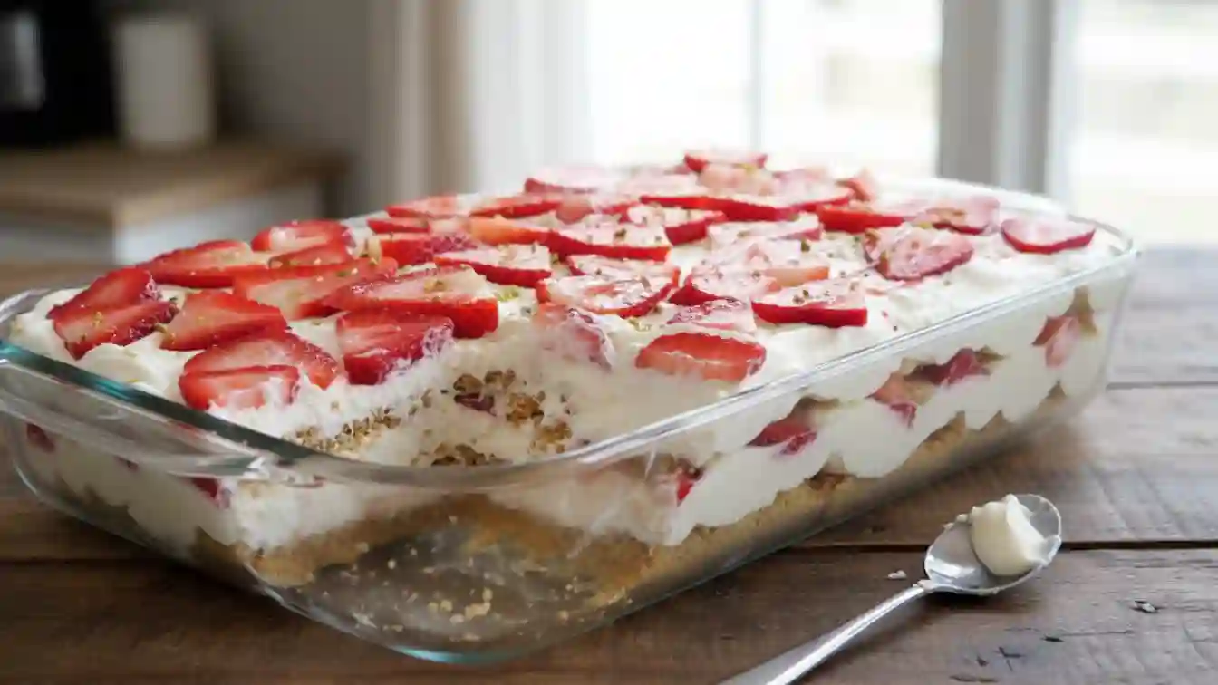 Strawberry Cream Cheese Icebox Cake