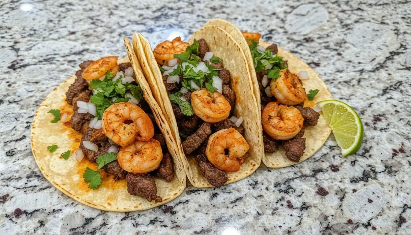 Shrimp and Steak Tacos recipe