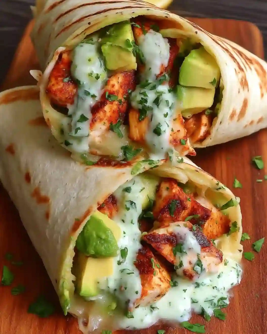 Avocado Chicken Wraps