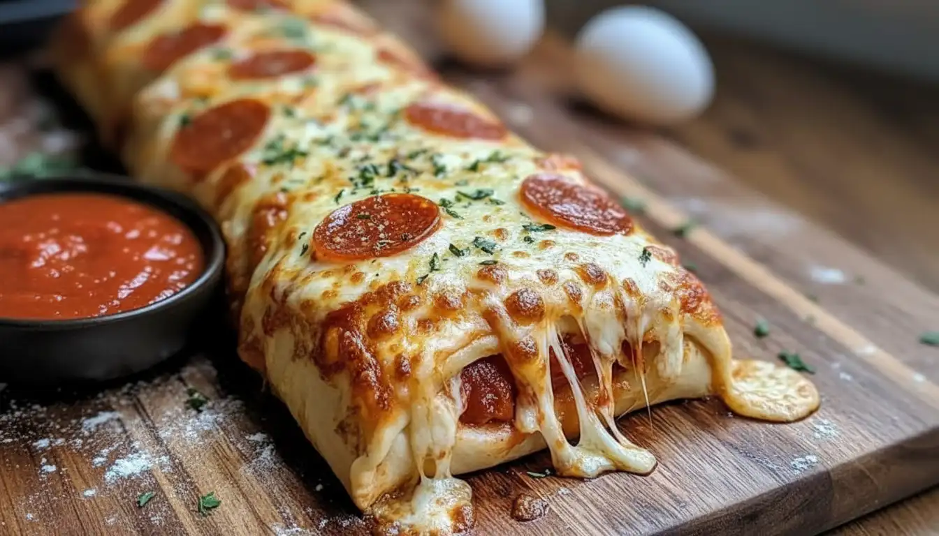 Cheesy Pepperoni Stromboli