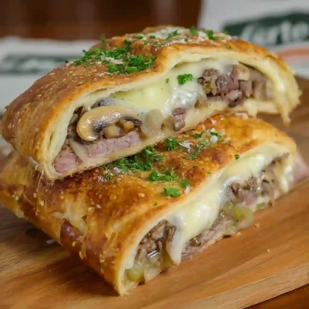 Philly Cheesesteak Stromboli