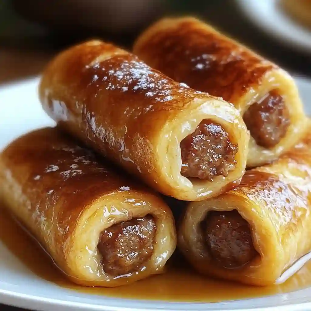 Sausage French Toast Roll-Ups