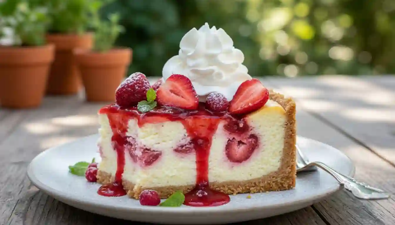 Strawberry Cheesecake Dump Cake