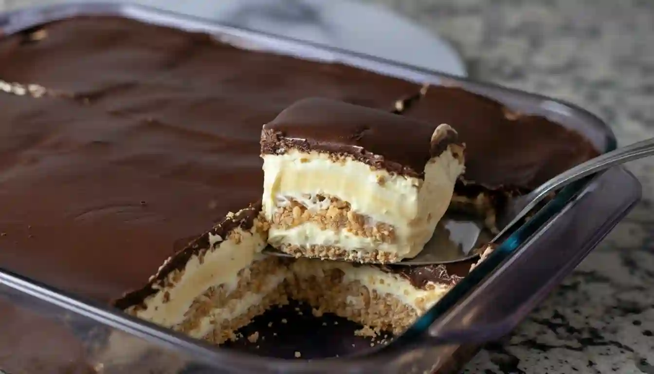 The Best Creamy No Bake Eclair Cake Recipe