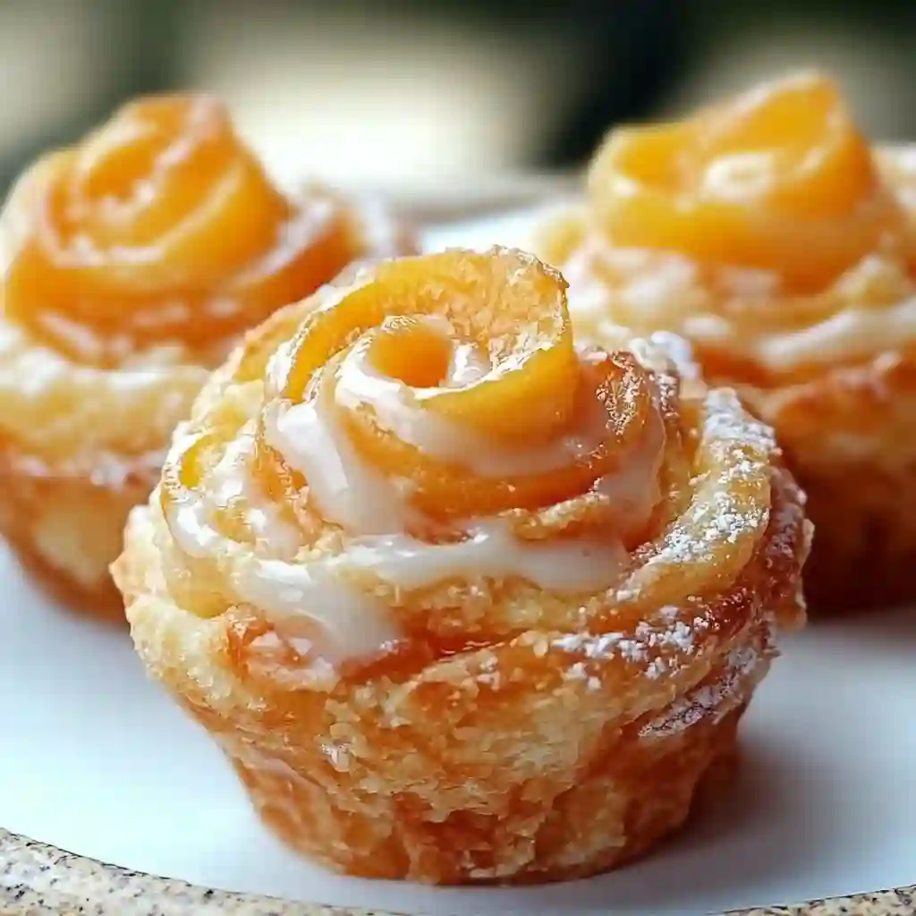 Peach Pie Cruffins