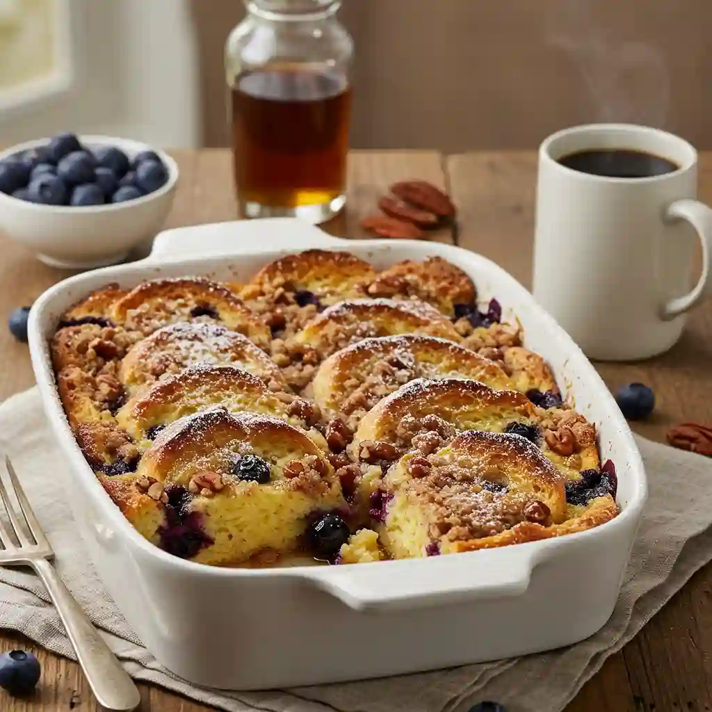 Blueberry French Toast Casserole