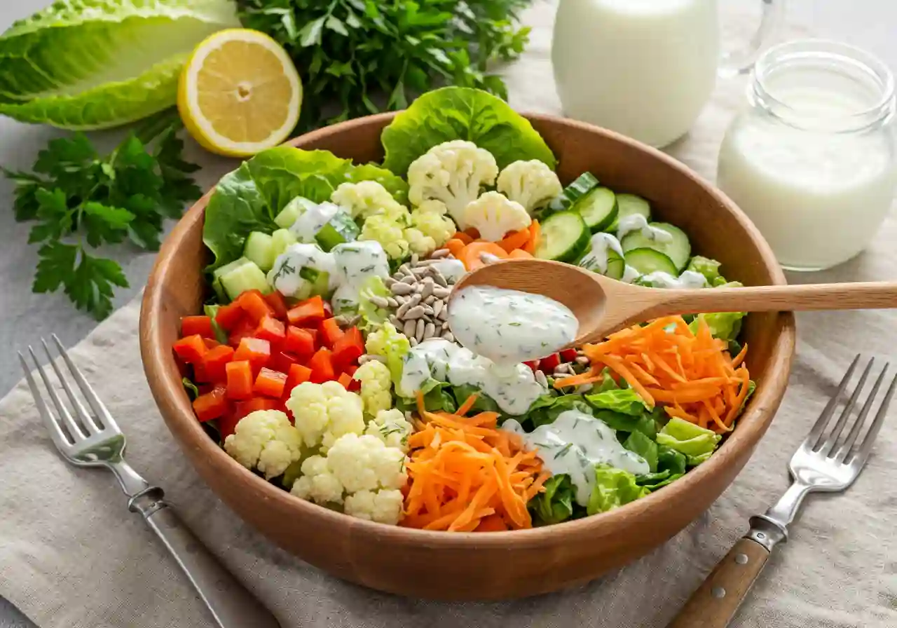 Chopped Salad with Buttermilk Dressing