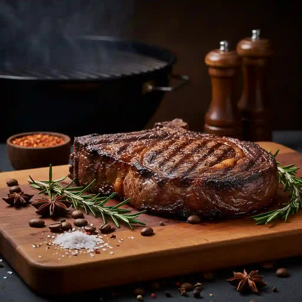 Coffee Rubbed Grilled Ribeye