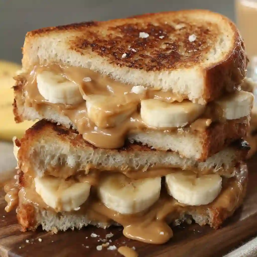 Grilled Peanut Butter Banana Sandwich