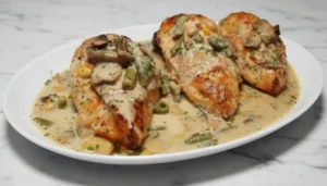 Creamy Mushroom Chicken with Veggies