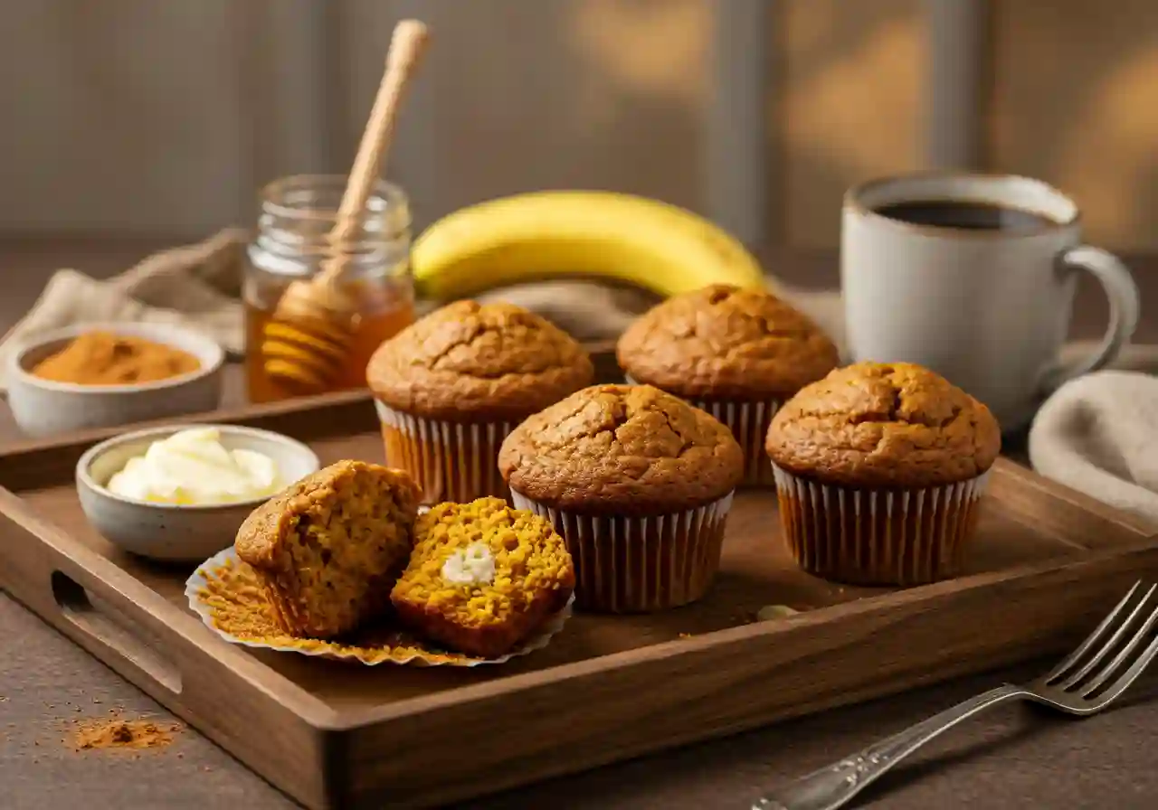 Pumpkin Banana Muffins