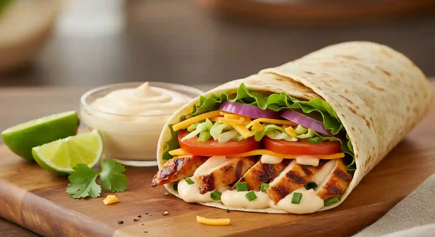 Smoky Grilled Chicken Wrap with Chipotle Mayo