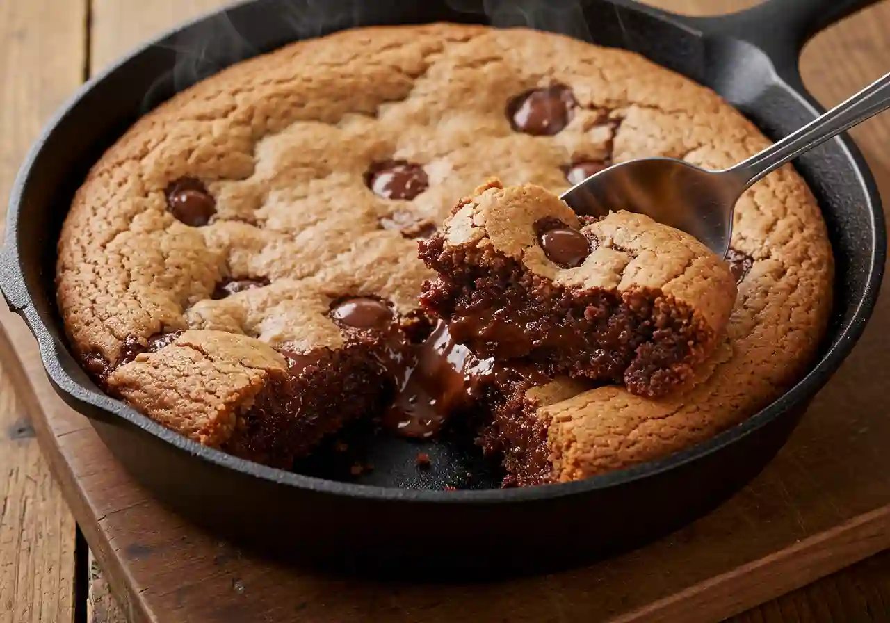 Deep Dish Skillet Brookie Recipe
