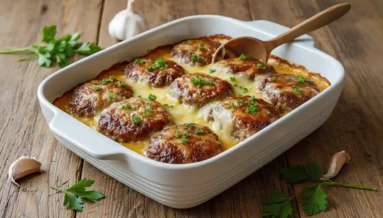 Amish Hamburger Steak Bake