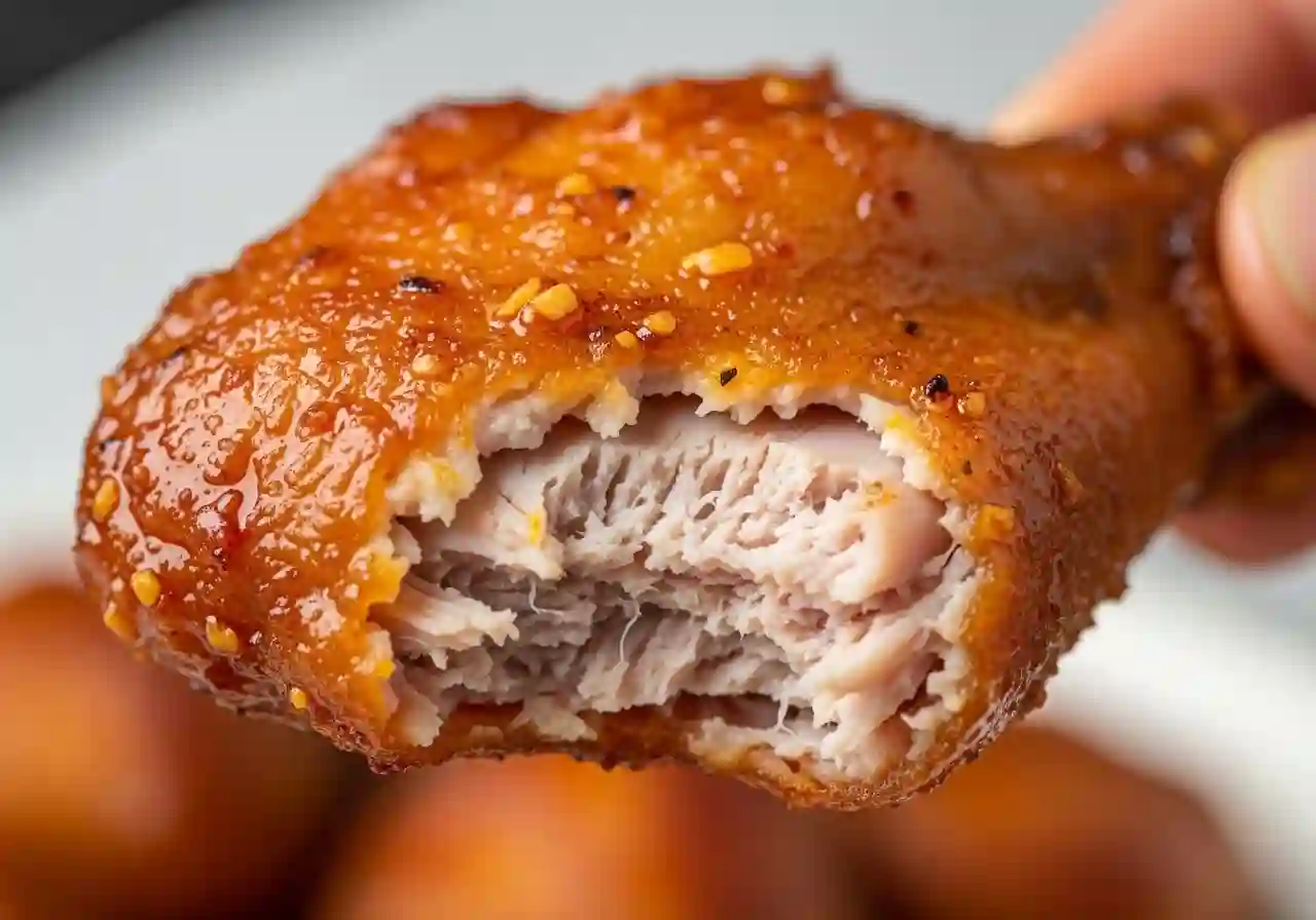 Naked Fried Turkey Wings with Spicy Garlic Sauce