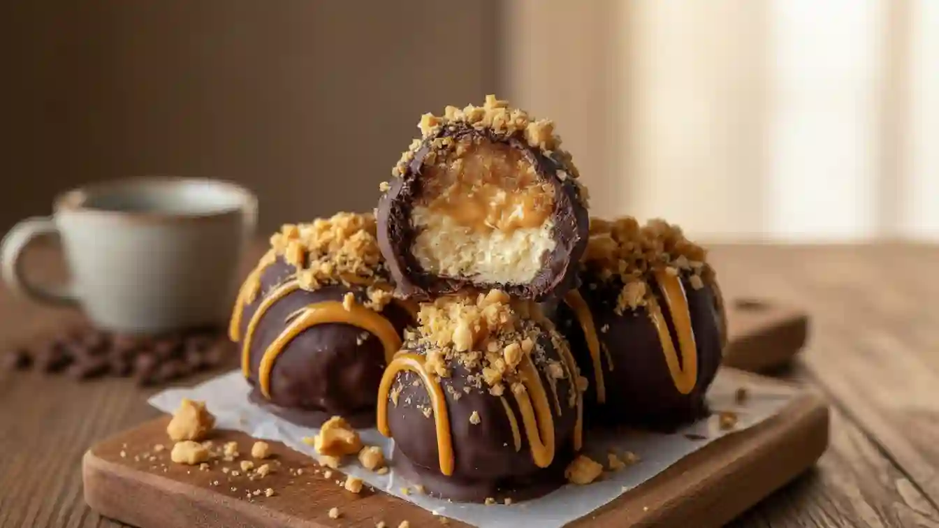 No-Bake Peanut Butter Cheesecake Balls