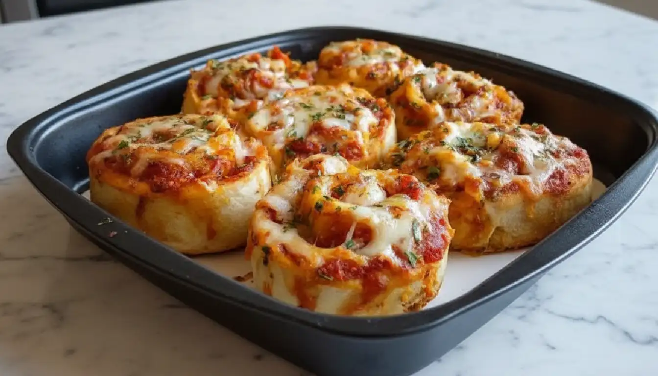 Easy Cheesy Pepperoni Pizza Roll-Ups