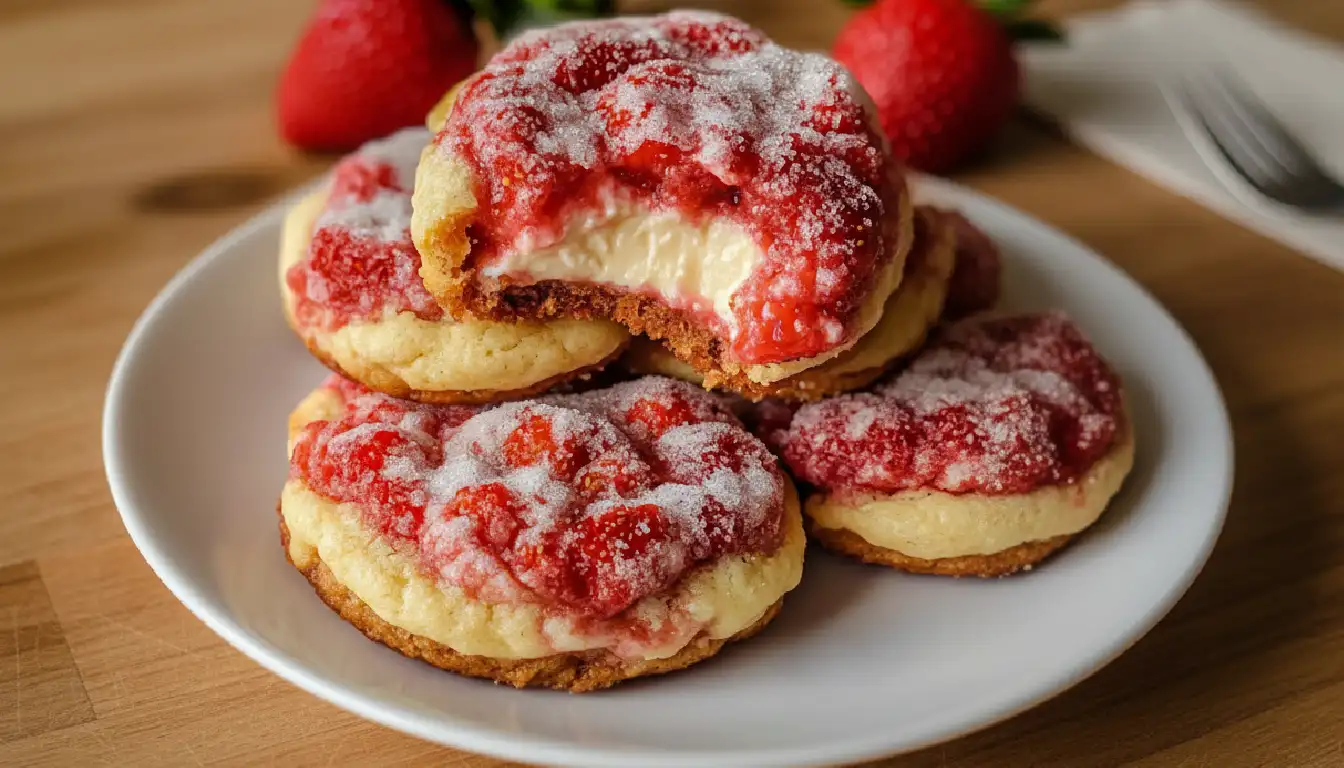 Strawberry Cheesecake Cookies