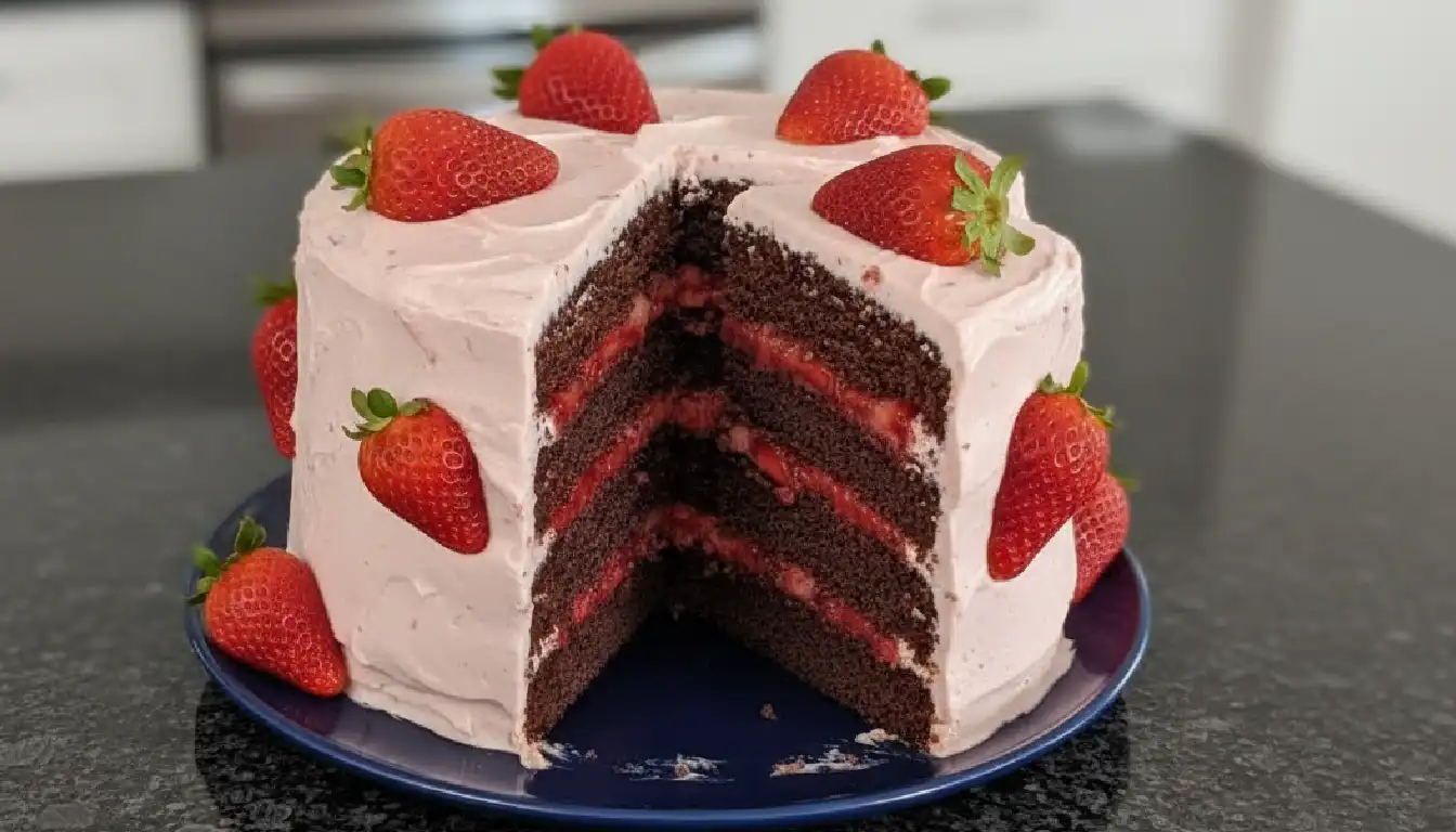 Strawberry Chocolate Cake Recipe