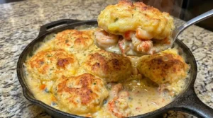 Cheddar Bay Biscuit Seafood Pot Pie