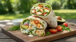 Chicken Avocado Ranch Burritos