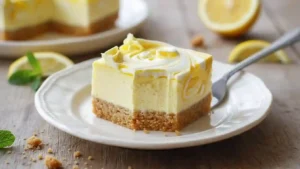 Lemon Marbled Cheesecake Bars Recipe