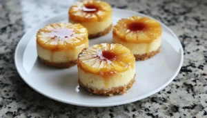 Mini Pineapple Upside-Down Cheesecakes