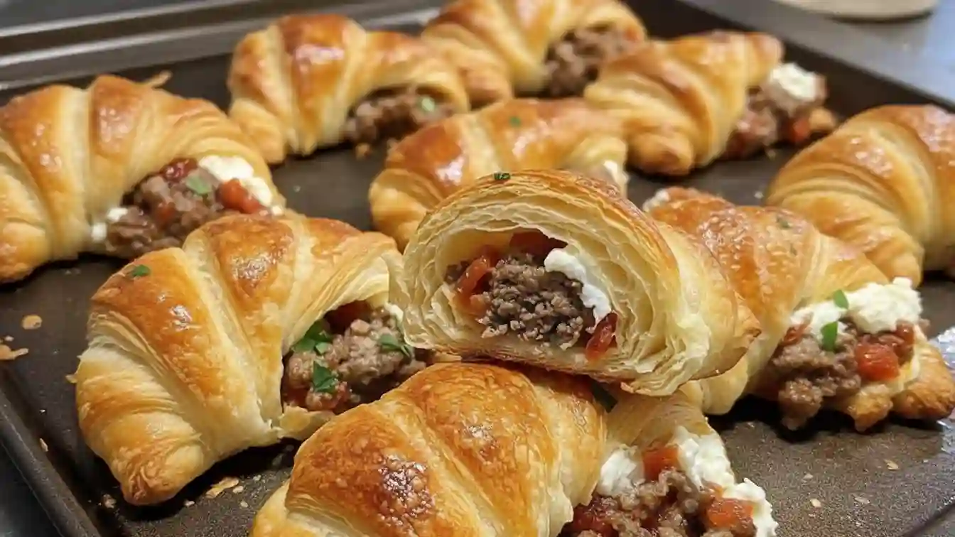 Rotel Sausage & Cream Cheese Crescents Recipe