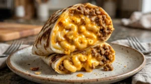 Sloppy Joe Mac & Cheese Wrap