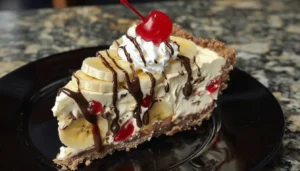 No-Bake Banana Split Cheesecake
