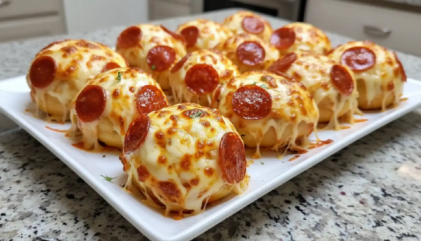 Cheesy Pepperoni Pizza Bombs Recipe