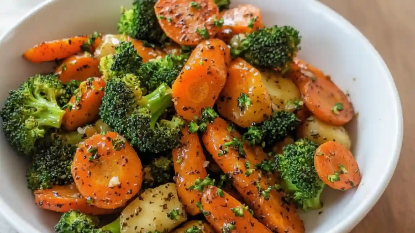 Roasted Broccoli and Carrots
