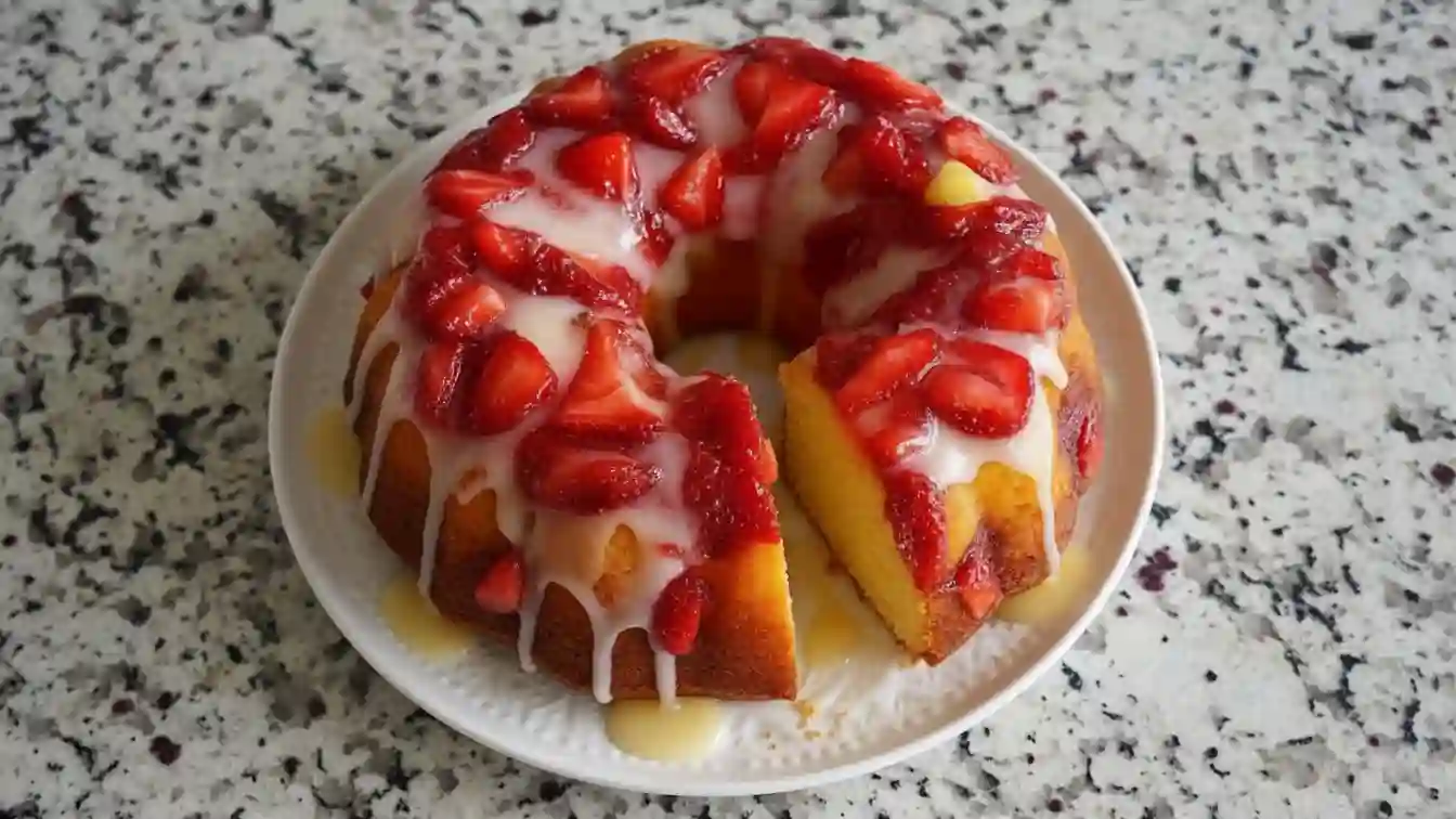 Strawberry Pineapple Pound Cake