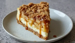 Apple Crumble Cheesecake