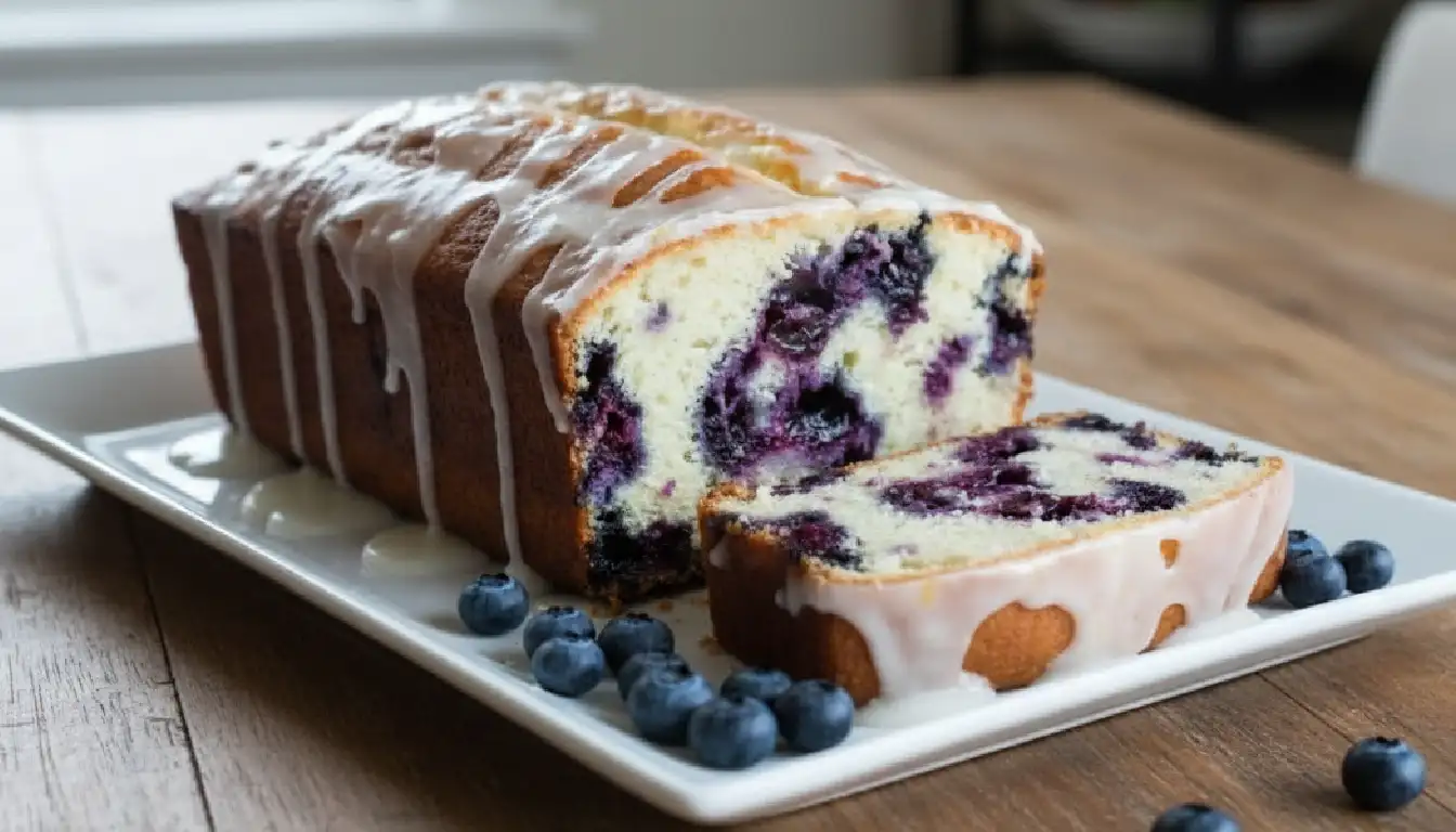 Blueberry Lemon Loaf Cake