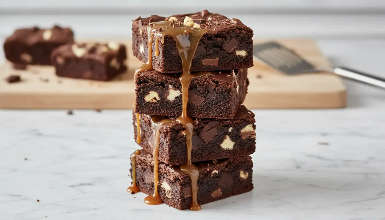 Brownie Mix Caramel Brownies